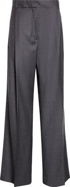 Róhe Boxer Waist Wool Wide Leg Pants