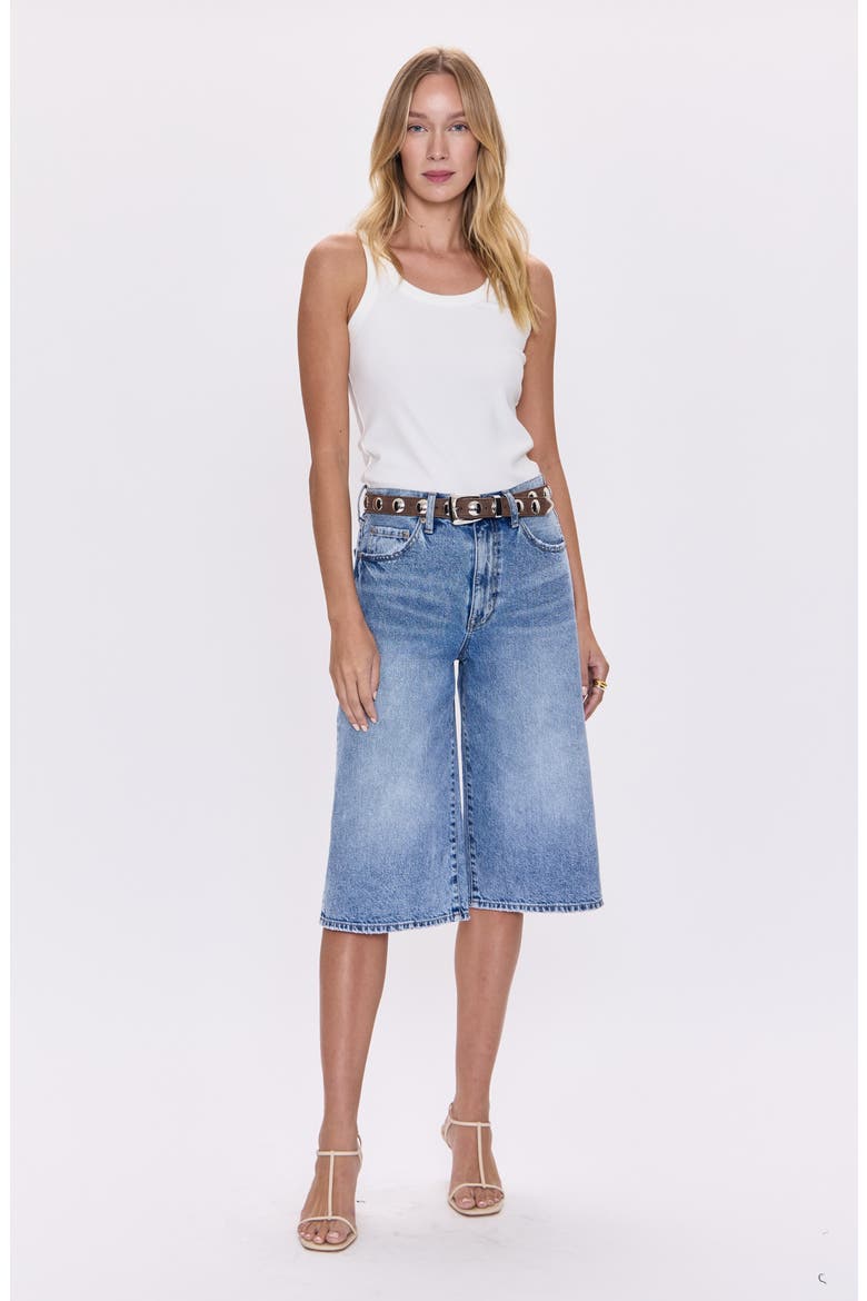 Linden High Waist Denim Bermuda Shorts, Alternate, color, BUNGALOW