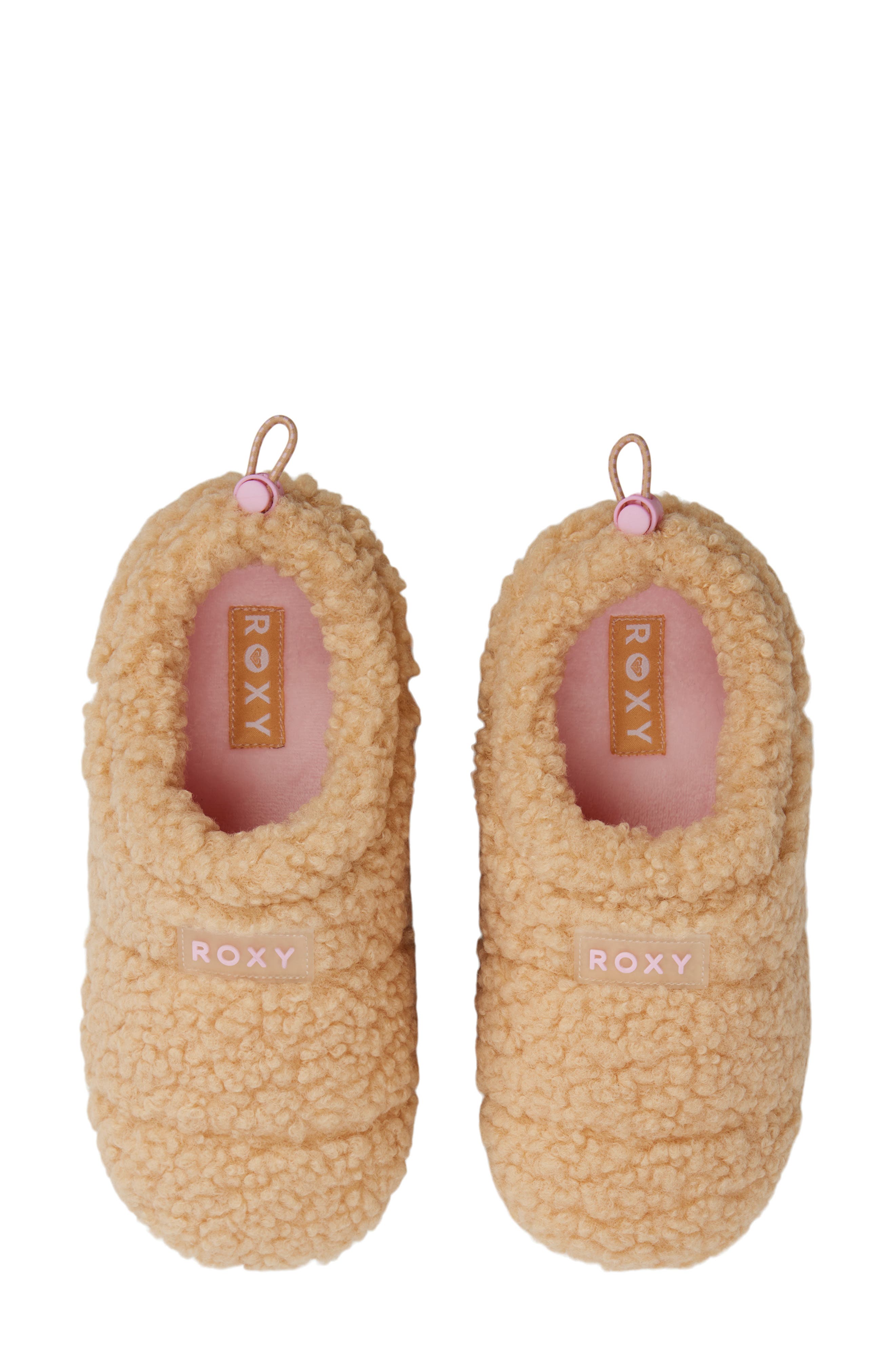Roxy Colorado Faux Shearling Slipper, Alternate, color, Tan