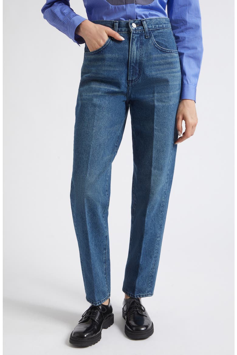 Dylan Barrel Leg Jeans, Main, color, INDIGO