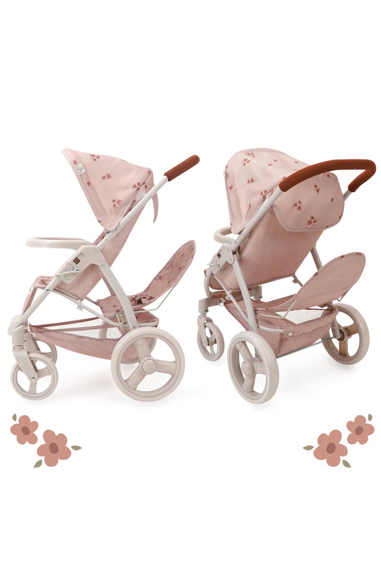 Ballet Flora Mabelle Duo Twin Doll Stroller, Alternate, color, Multicolored