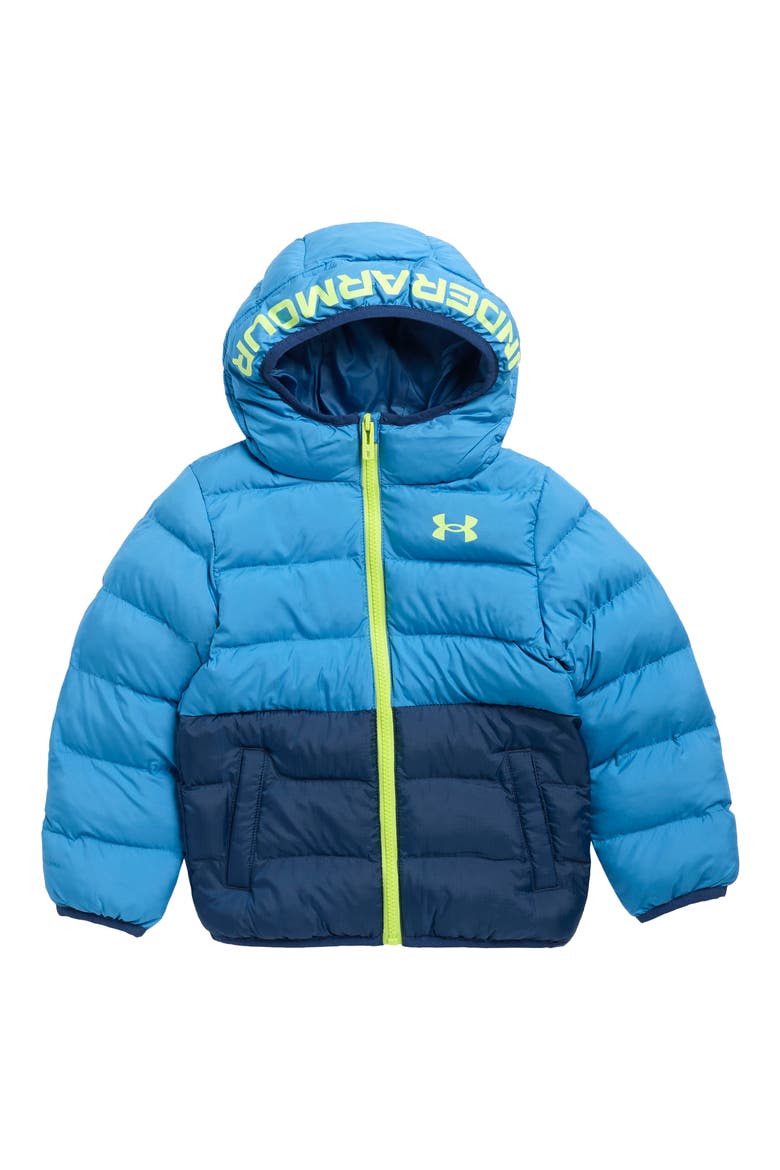 Kids' Pronto Colorblocked Puffer Jacket, Main, color, AEGEAN BLUE