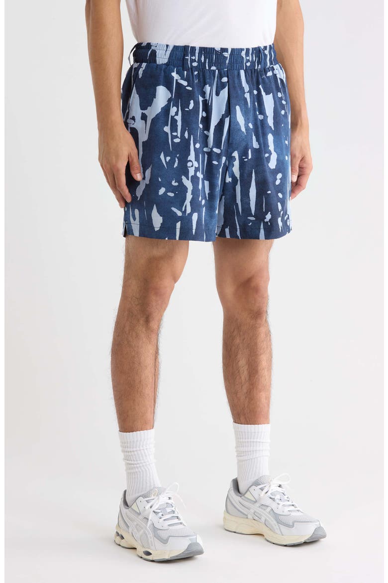 Scooter Inkwash Shorts, Alternate, color, NAVY INK WASH