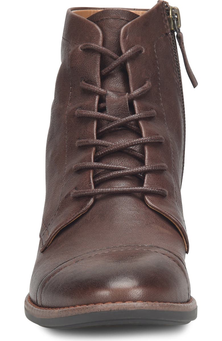Comfortiva Cordia Cap Toe Bootie, Alternate, color, Cocoa Brown