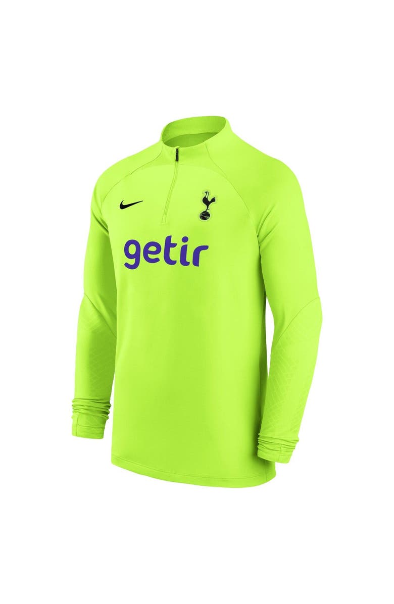 Nike Men's Nike Yellow Tottenham Hotspur 2022/23 Strike Drill Performance Raglan Quarter-Zip Long Sleeve Top, Alternate, color, Yellow