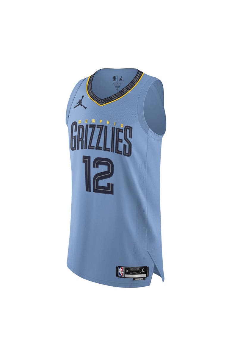 Jordan Brand Men's Jordan Brand Ja Morant Light Blue Memphis Grizzlies Authentic Player Jersey - Statement Edition, Alternate, color, Light Blue