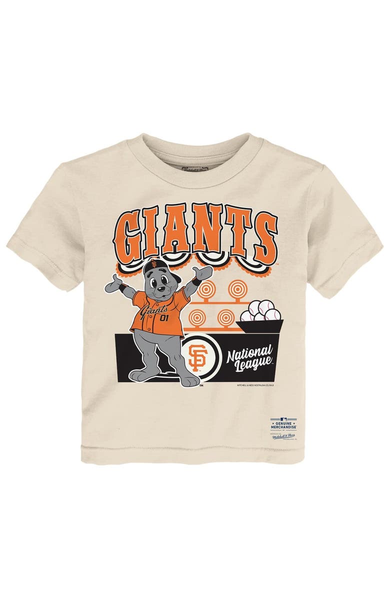 Mitchell & Ness Toddler Mitchell & Ness Cream San Francisco Giants Step Back Up T-Shirt, Main, color, Cream