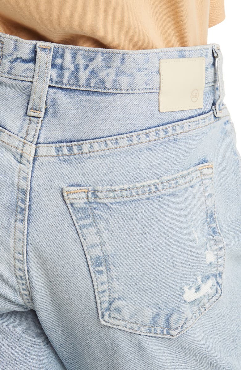 AG Ex-Boyfriend Raw Hem Jeans, Alternate, color, Windswept