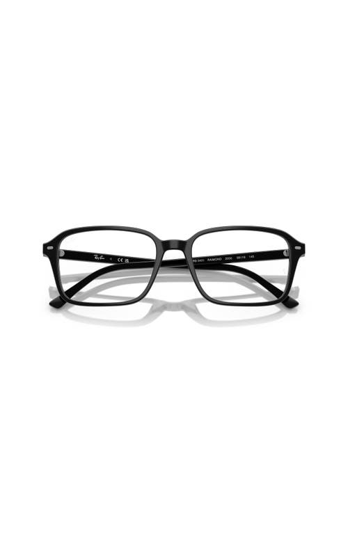 Ray Ban Ray-ban 54mm Square Optical Glasses In Black