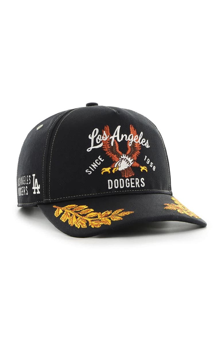'47 Men's '47  Black Los Angeles Dodgers Keepsake Collection Adjustable Hitch Hat, Main, color, Black