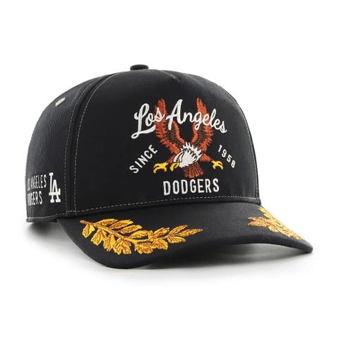 Men's '47  Black Los Angeles Dodgers Keepsake Collection Adjustable Hitch Hat