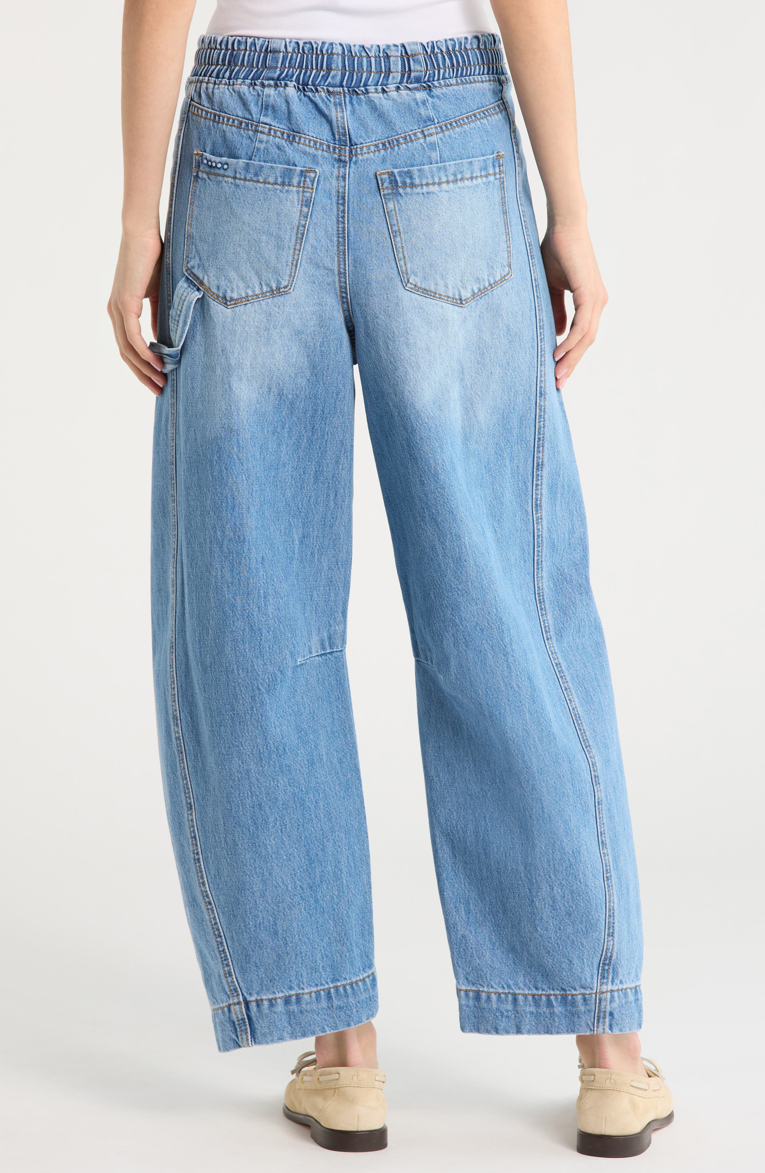 The Barrel Leg Drawstring Barrel Leg Jeans - image 2