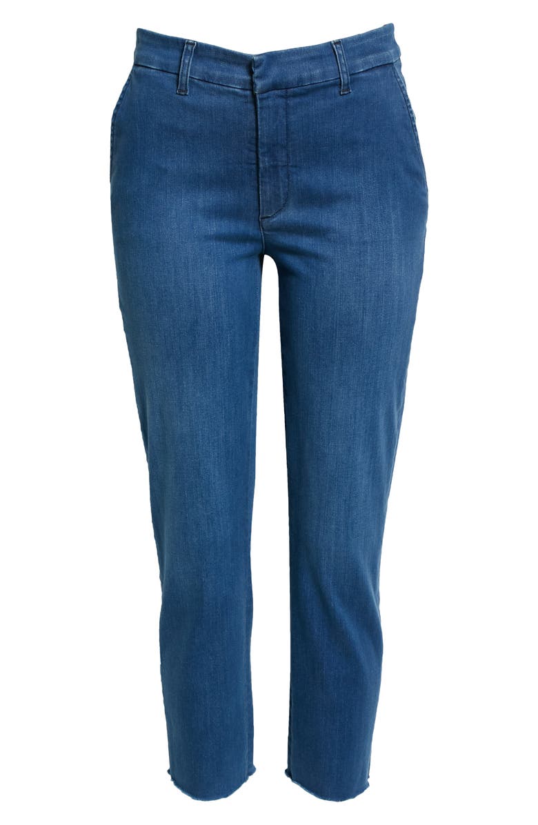 Frank & Eileen Wicklow Italian Denim Crop Chinos, Alternate, color, Blue Denim Wash