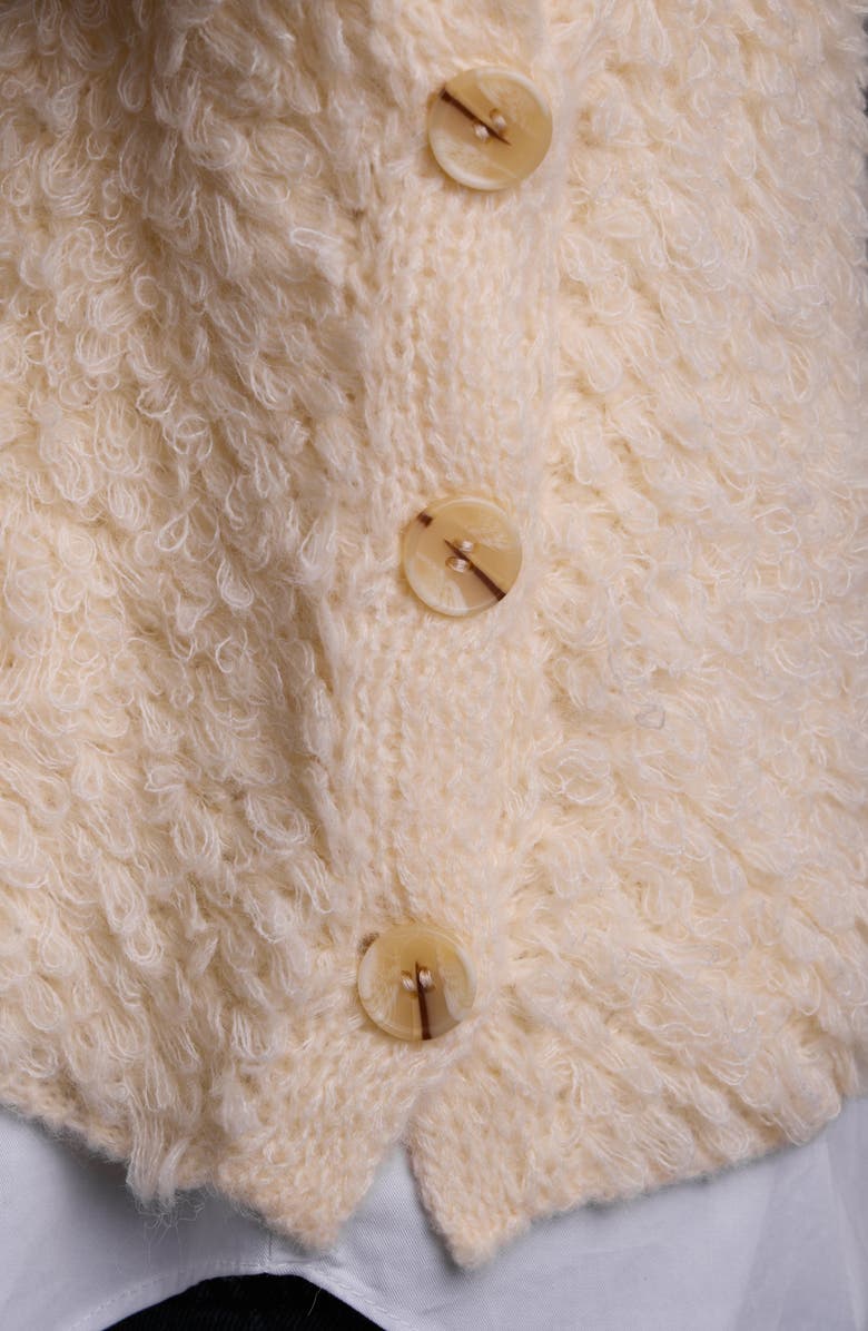 SAACHI Cozy Sleeveless Sweater, Alternate, color, Natural