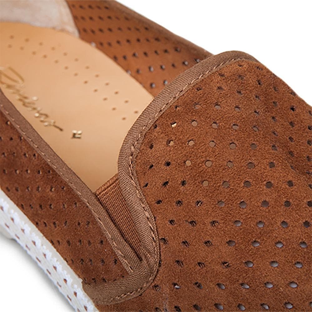 Rivieras Classic Suede Slip-On Loafer, Alternate, color, Brown