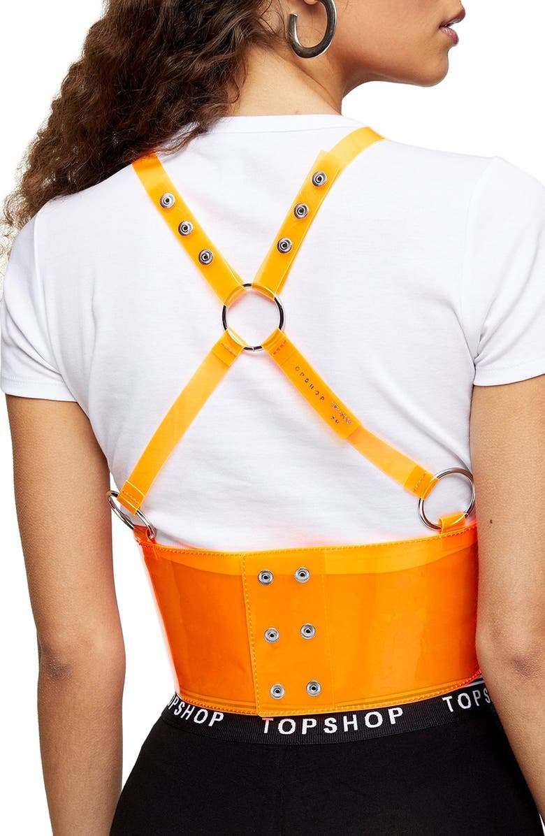 Topshop Transparent Harness, Alternate, color,