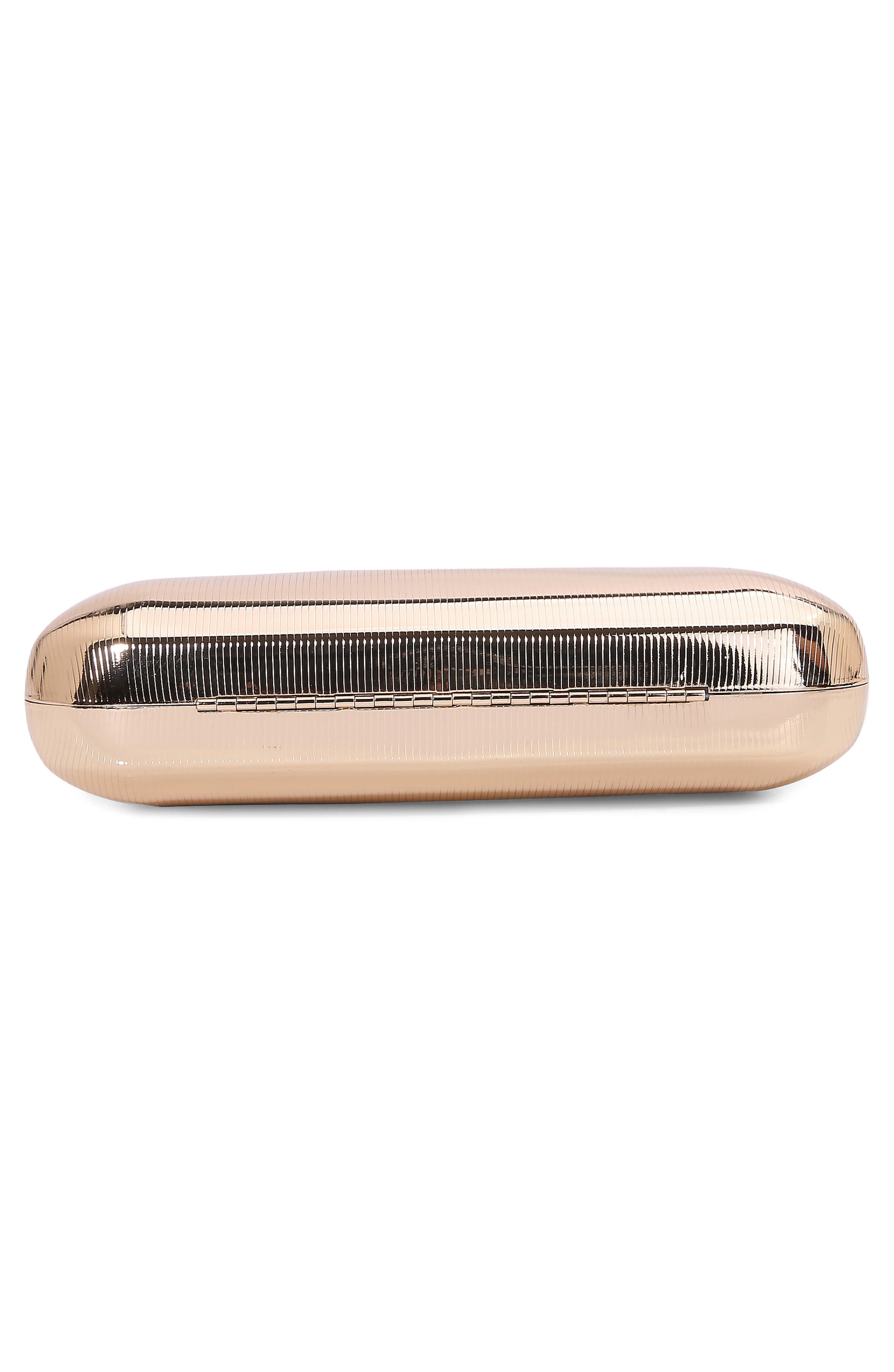 Ribbed Clutch, Alternate, color, GOLD