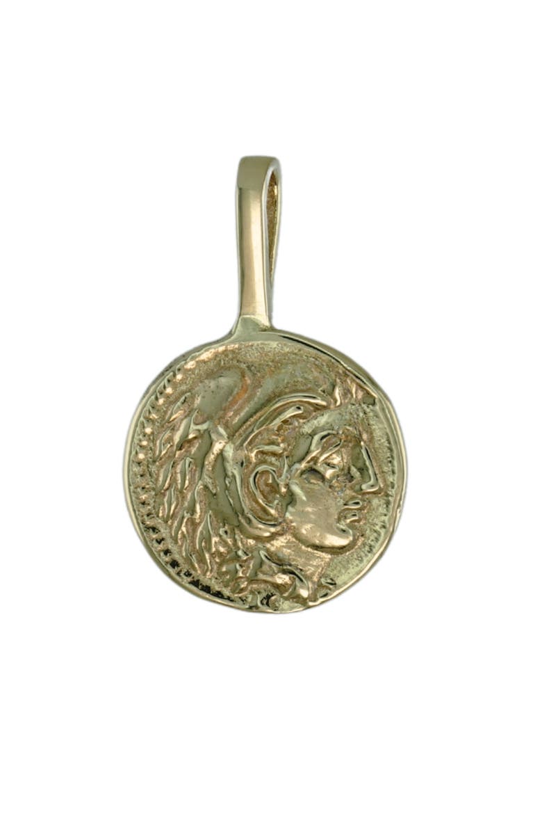 ATG Coin Pendant, Main, color, 14K Yellow Gold