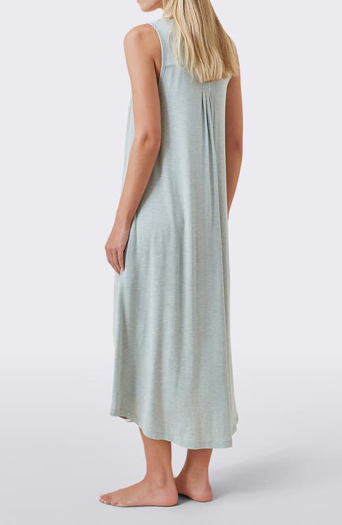 Papinelle Pleated Nightgown In Green
