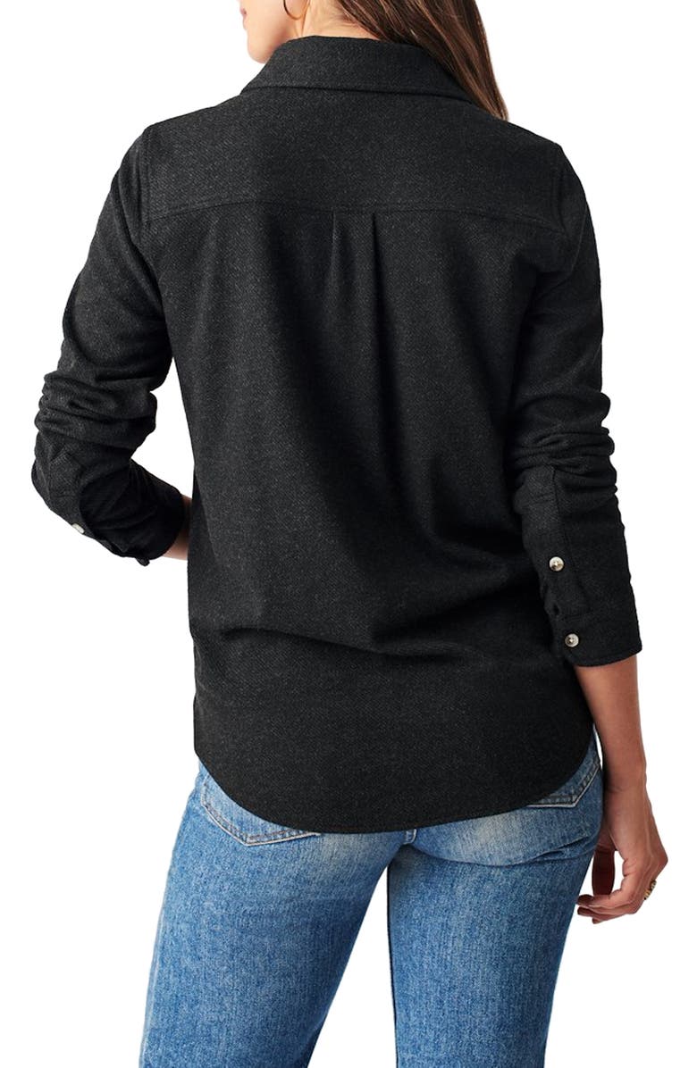 Faherty Legend<sup>™</sup> Sweater Shirt, Alternate, color, Heathered Black Twill