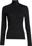 ST. JOHN Nuda Fine Jersey Turtleneck Top