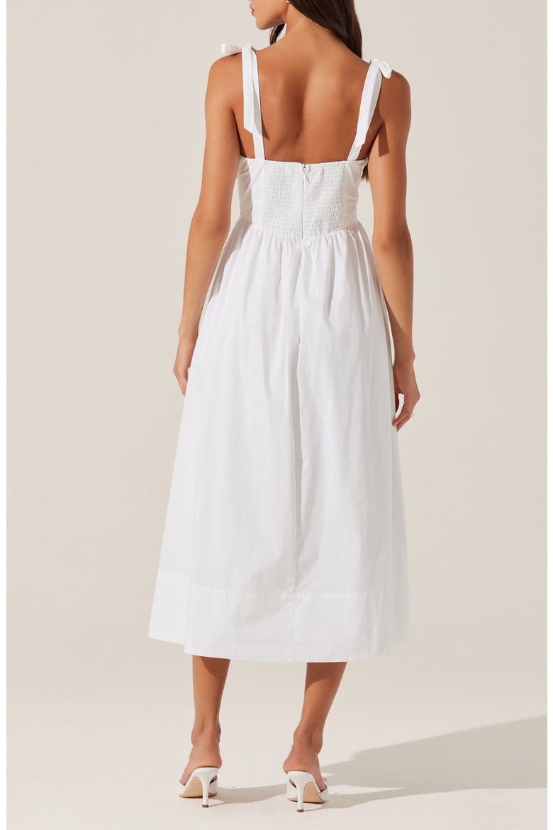 Helia Sleeveless A-Line Dress, Alternate, color, WHITE