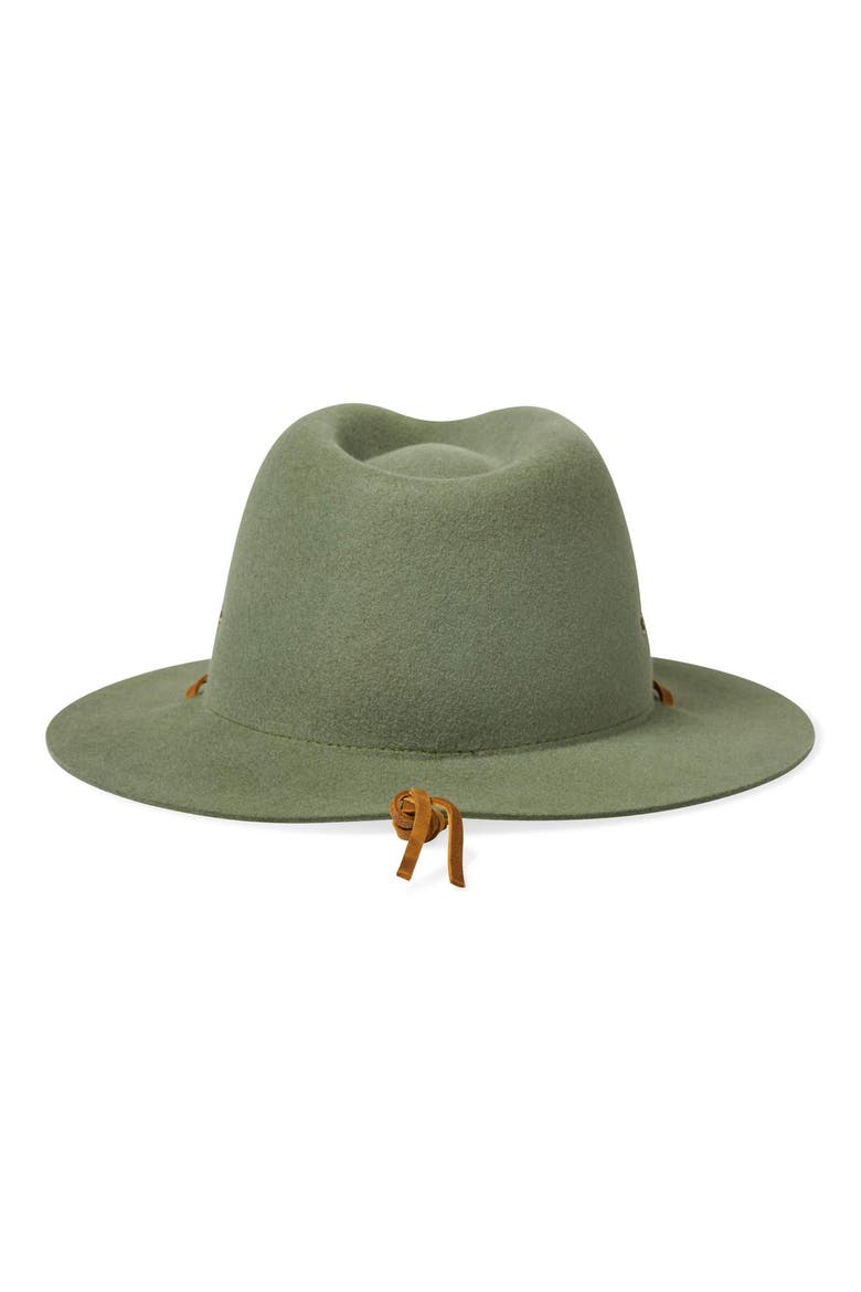 Wesley Wool Felt Fedora, Alternate, color, LIGHT MOSS