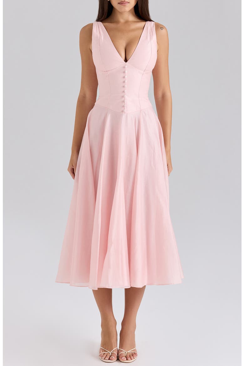 Samira Midi Dress, Main, color, PINK