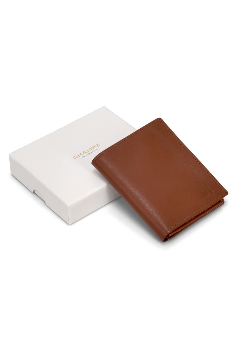 Vertical Bifold Wallet, Alternate, color, BROWN