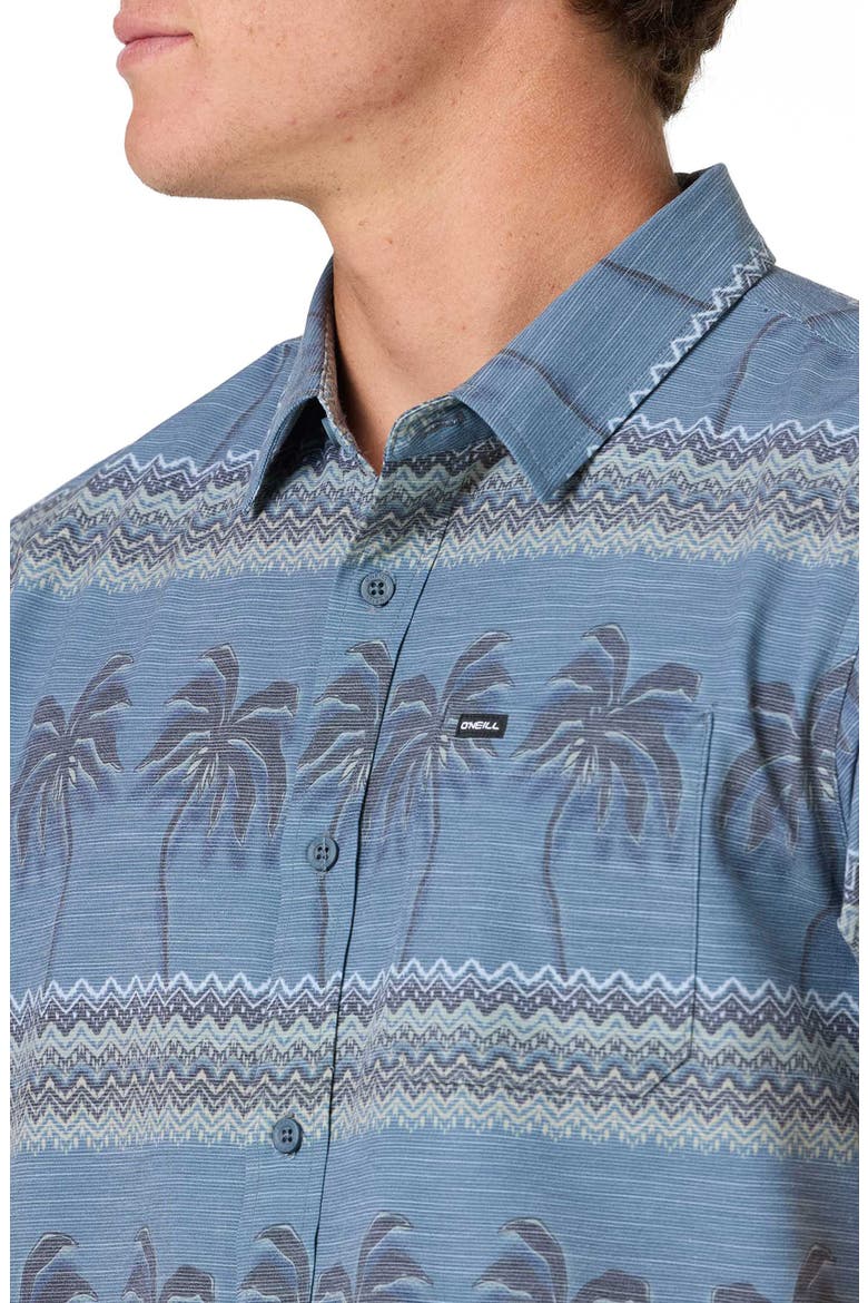 UPF Slub Standard Short Sleeve Performance Button-Up Shirt, Alternate, color, MIDNIGHT NAVY