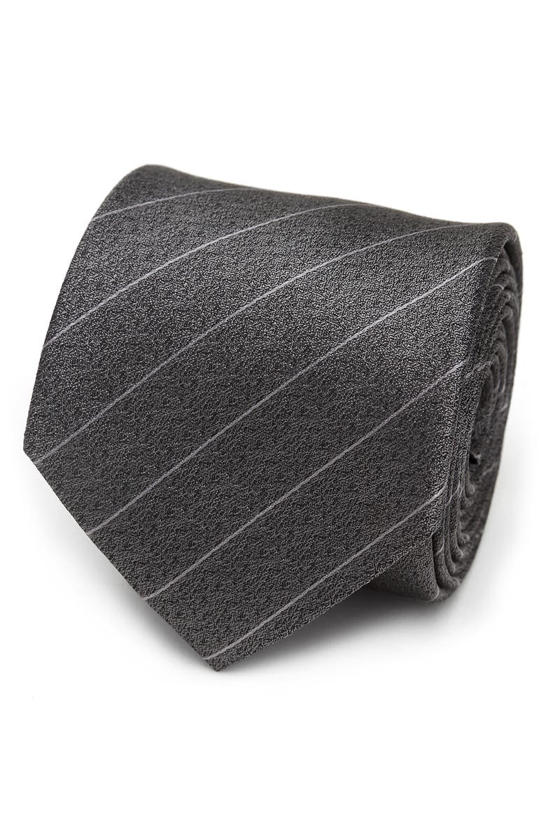 Cufflinks, Inc. Stripe Silk Tie, Main, color, Gray