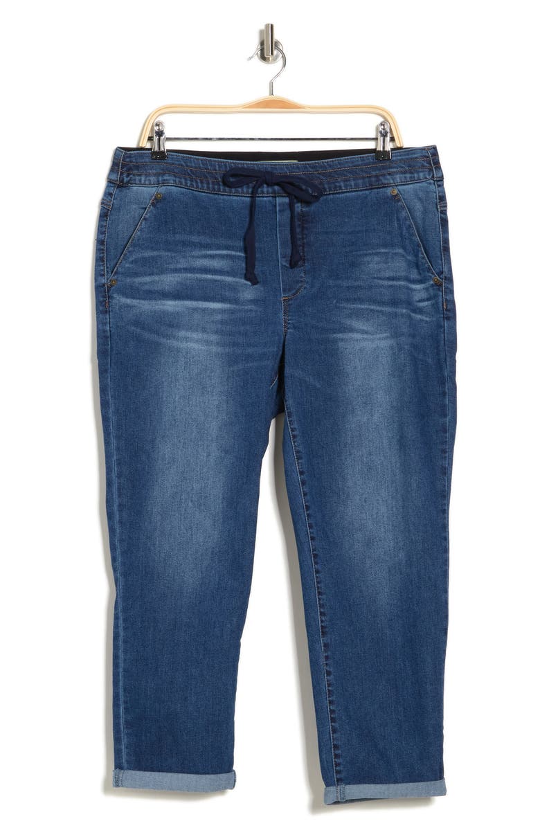 Democracy High Rise Pull-On Roll Hem Jeans, Alternate, color, 