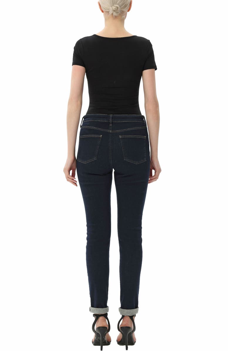 Kimi & Kai Women's Square Neck Basic Bodysuit, Alternate, color, Black