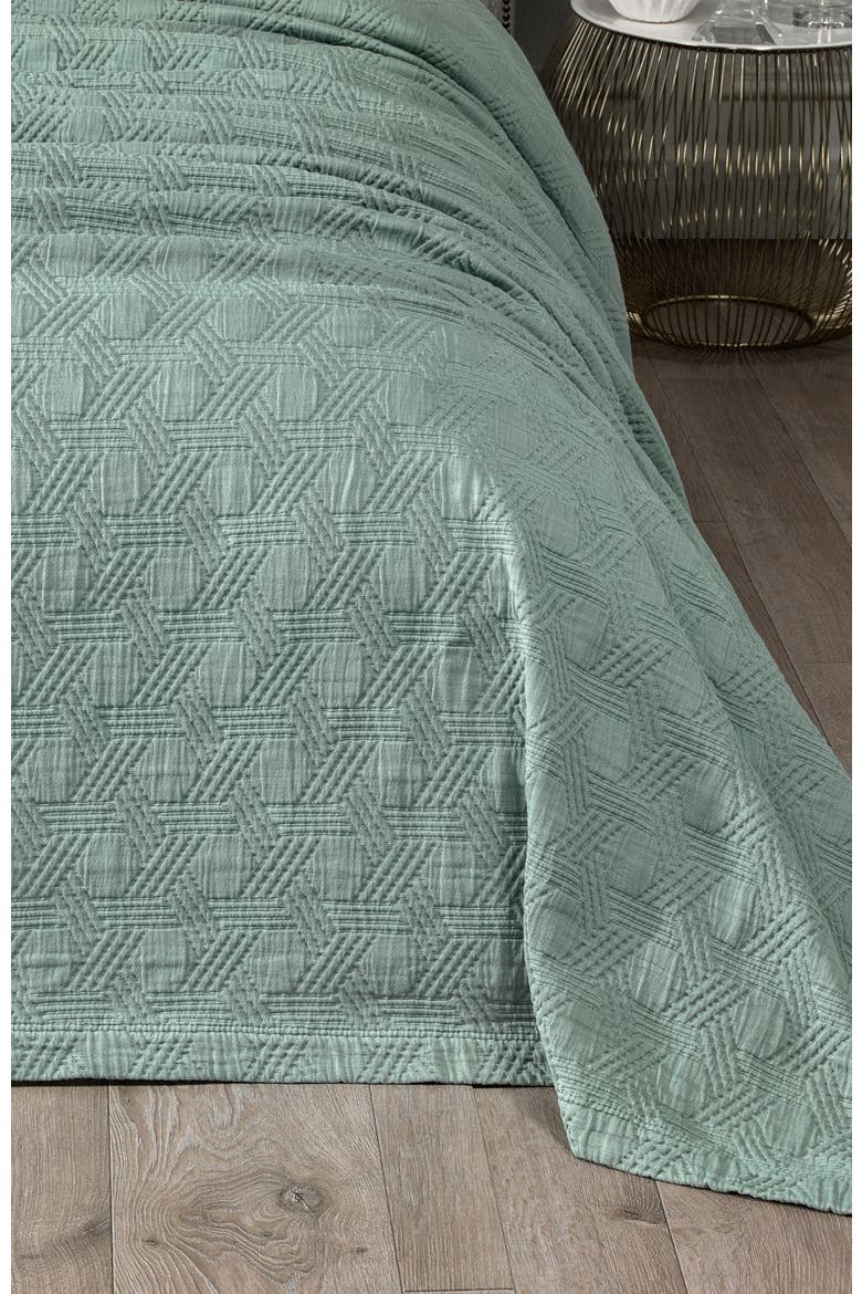 Maisie Bedcover, Alternate, color, Green