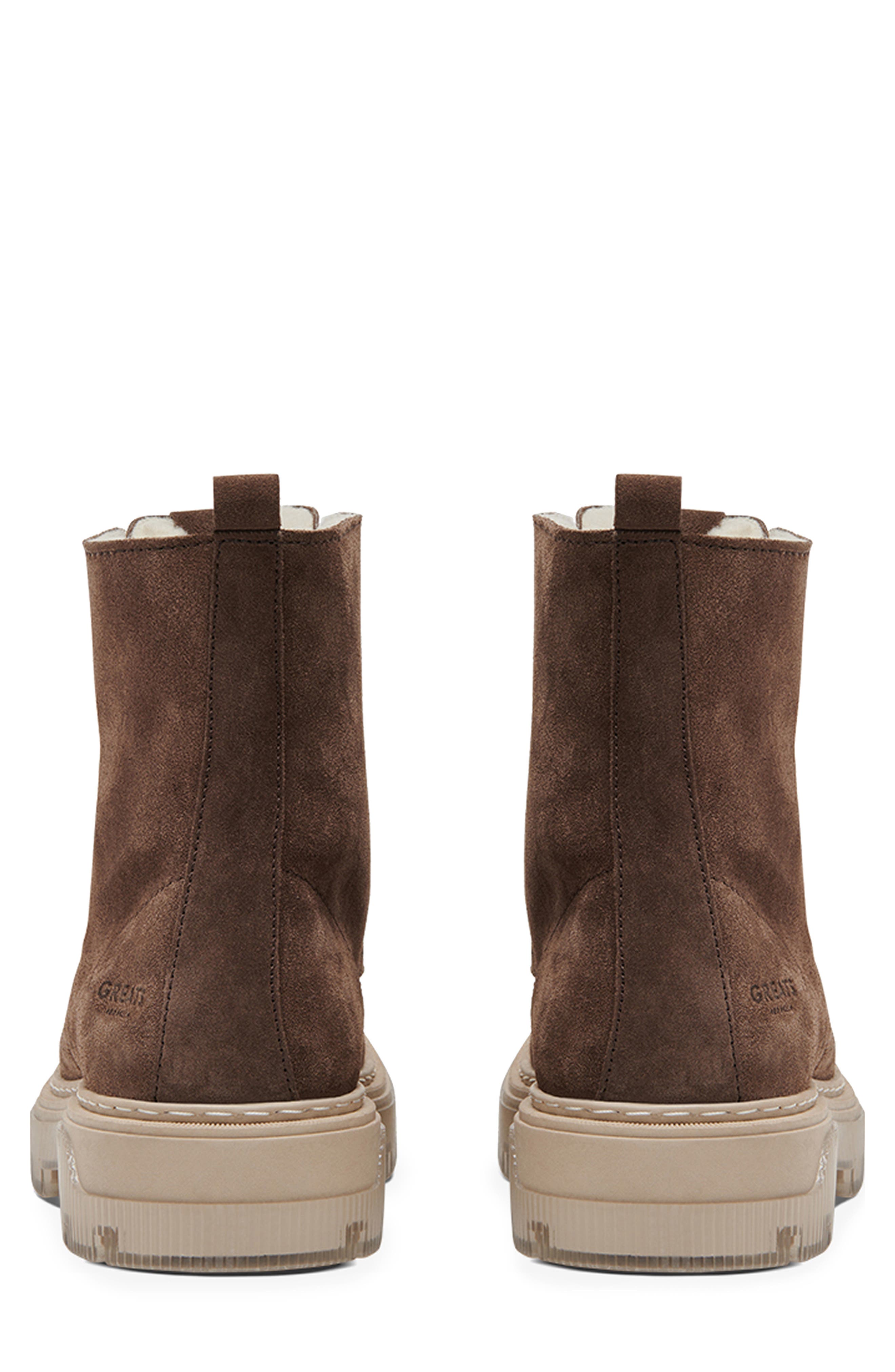 GREATS Bowery Lug Sole Boot, Alternate, color, Brown