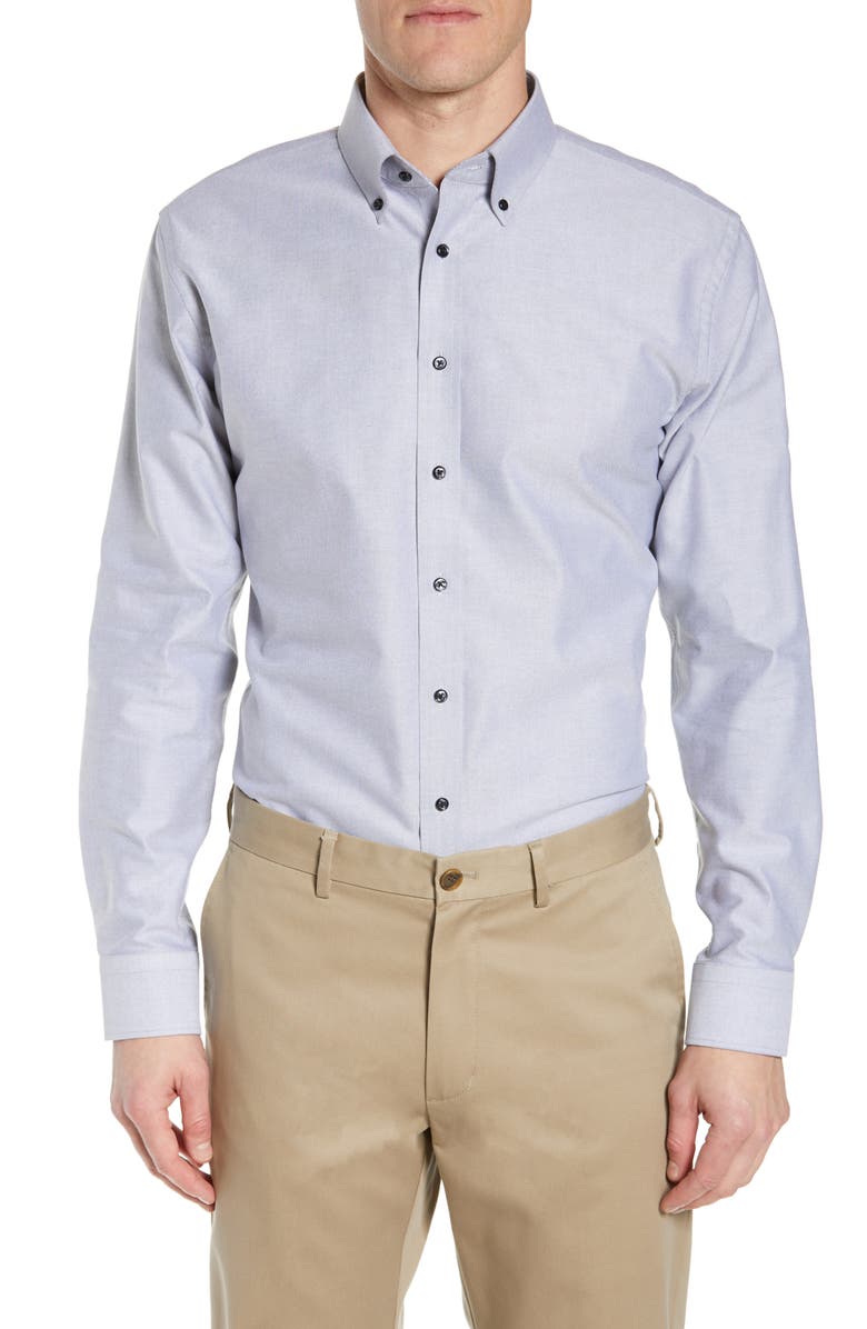1901 Trim Fit Oxford Dress Shirt, Main, color,