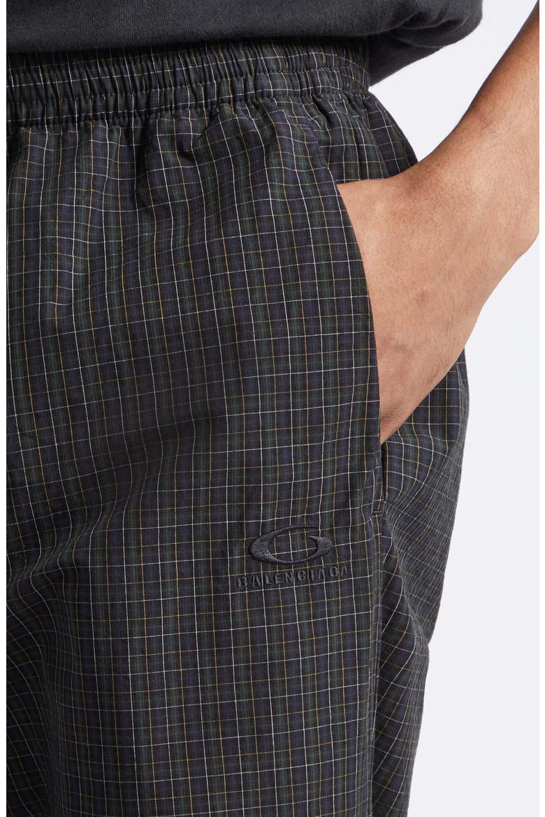 Plaid Cotton Pants, Alternate, color, 8069 NAVY/ DARK GREEN
