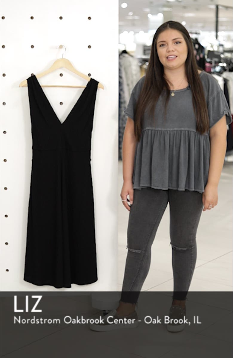 Rib Knit Midi Dress, sales video thumbnail