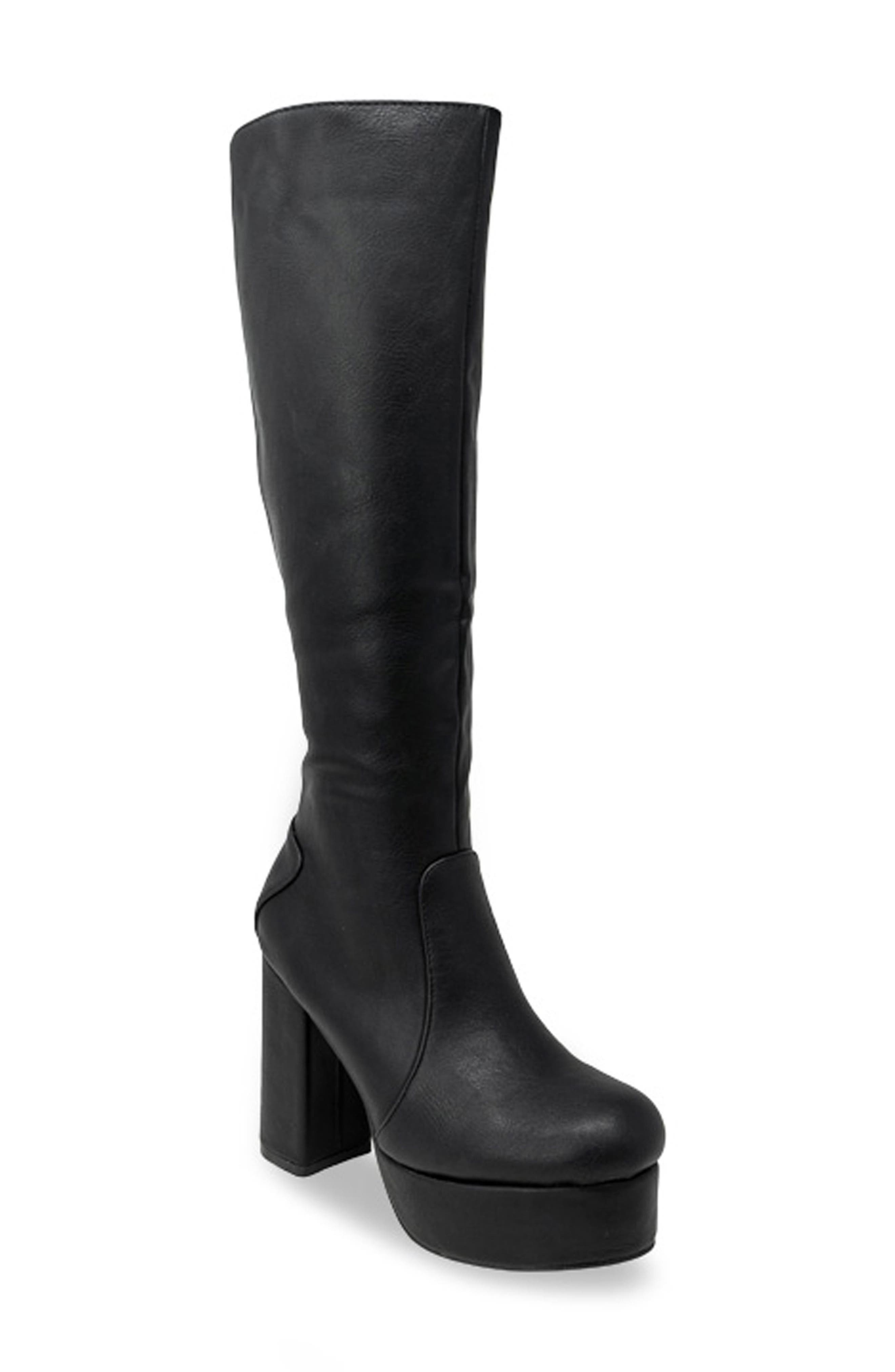 CHASE AND CHLOE Knee High Platform Boot