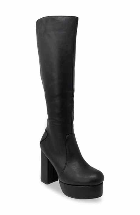 CHASE AND CHLOE Knee High Platform Boot