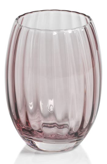 Zodax Malden Optic Set Of 4 Stemless Glasses In Purple