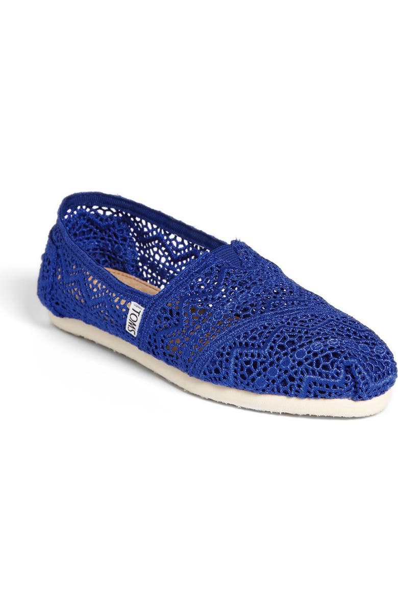 TOMS 'Classic' Crochet Slip-On, Main, color,