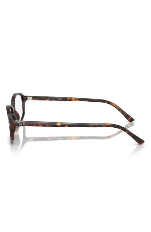 Ray Ban Ray-ban 54mm Irregular Optical Glasses In Havana