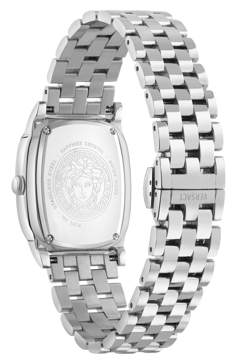Versace Couture Bracelet Watch, 40mm x 29mm, Alternate, color, Stainless Steel