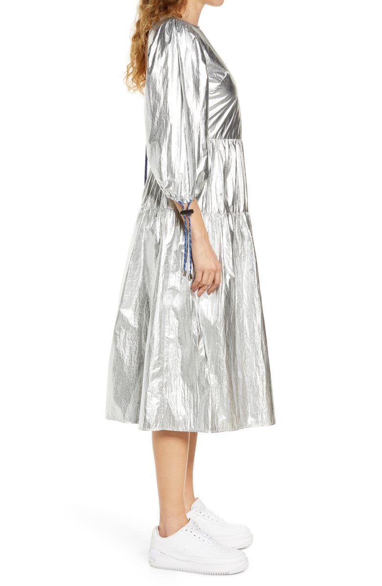 KkCo Hus Space Poplin Midi Dress, Alternate, color,