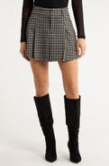 Sanctuary Check Pleated Skirt