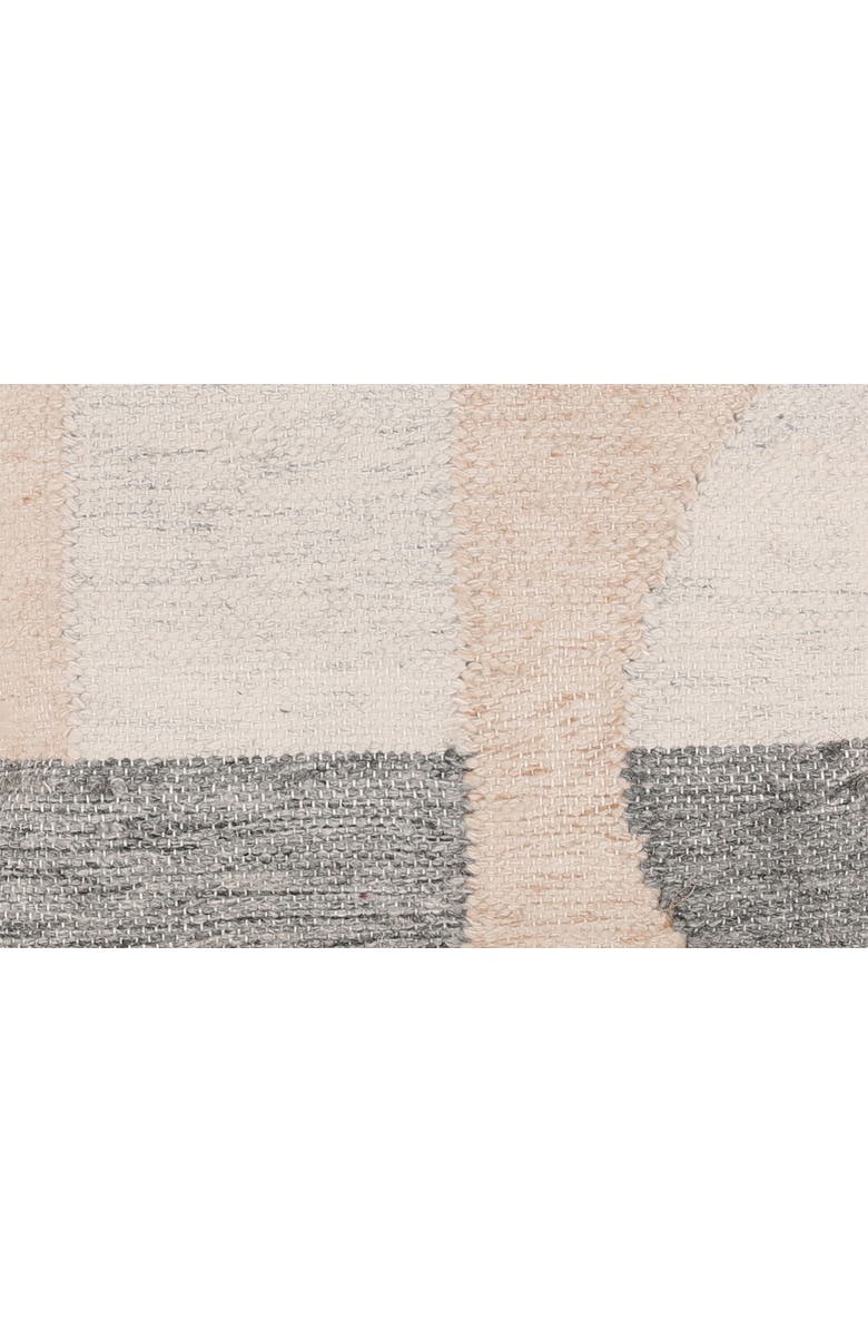 Dovetail Furniture Aris Handwoven PET Outdoor Throw Pillow, Alternate, color, Grey Multi