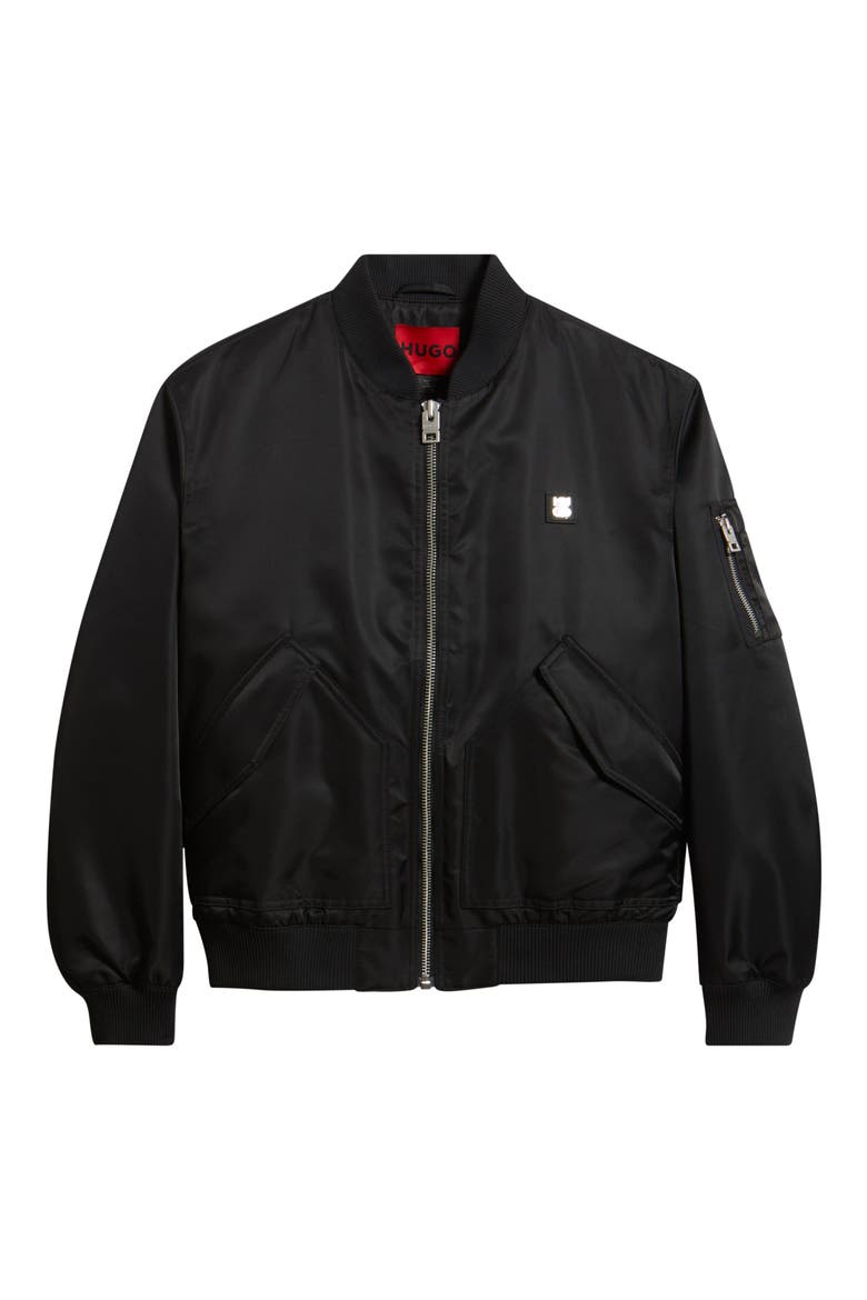 Badam Bomber Jacket, Alternate, color, BLACK