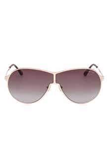 TOM FORD Gais 71mm Oversize Mirrored Pilot Sunglasses