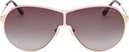 TOM FORD Gais 71mm Oversize Mirrored Pilot Sunglasses